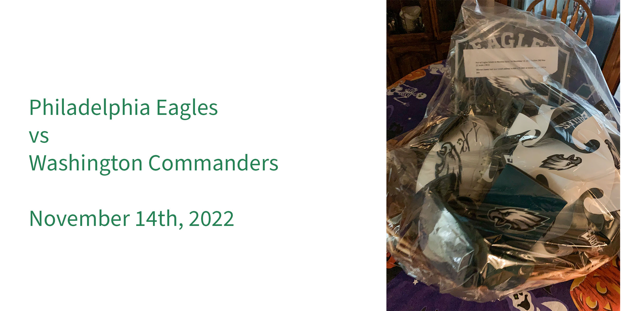 Cover Image for Eagles vs Commanders Tickets